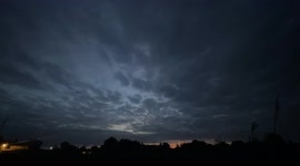 Timelapse video of sunrise Low Side Owtwell Cambridgeshire 24/7/22 0340hrs