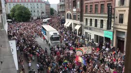 Thousands take to the streets of Copenhagen for the city's Gay Pride 2022