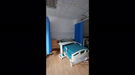 Incredible footage of huge abandoned hospital in London with electricity and equipment left behind