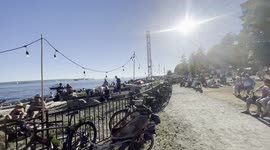 West Vancouver community members gather at the beach to celebrate the Harmony Arts Festival, and the beautiful West Coast scenery.