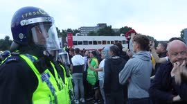 Heated Policeline Standoff At Glazers Out Protest