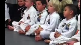 Sleeping Taekwondo Boy