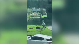 Lazy dog dragged across park after he refused to go home