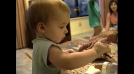 Baby Curious About Cigarettes