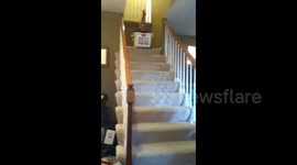Laundry Basket Stair Slide