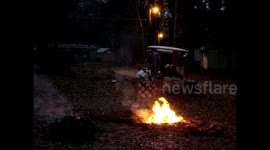 Golf Cart Fire Jump