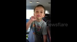 Boy Tries to Count Backwards