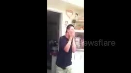 Dad Rips Stickers Off Son's Face