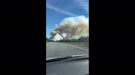 Spain: Forest Fire Breaks Out In Moaña, Galicia 3