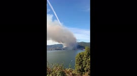 Spain: Forest Fire Breaks Out In Moaña, Galicia 5