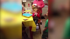 Boy Pokes Cake