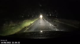 Severe storm driving central scotland thunderstorm torrential rain