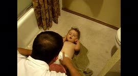 Dad Changes Diaper