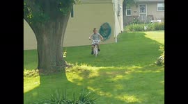 Boy Crashes on Bike