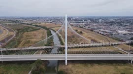 Footage shows extent of Trinity River flooding damage in Dallas, Texas