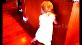 Girl Chases Laser