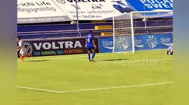 Football player in Cambodia scores goal worthy of the Premier League