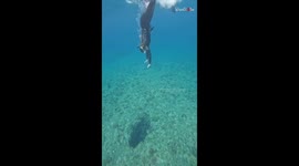 Fearless divers dive into a 'Scary, Tiny Cave' at the bottom of the sea