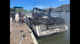 Boat explodes in Florida marina injuring four people