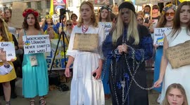Ukraine Independence Day protest outside Downing St