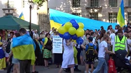 Ukraine Independence Day celebrated outside 10 Downing Street in London - Україна-це ми!