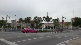 Thailand Government House pictured today as Prime Minister is suspended