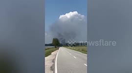 Munich Airport passengers shocked by 'explosions and fire' at nearby biogas plant