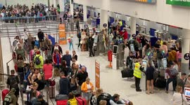 Bristol airport passengers encounter early morning queues on one of busiest days of the year