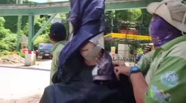 Zookeeper dresses up as ostrich for bizarre escape drill in Thailand