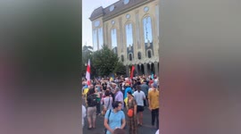 Georgians celebrate embattled Ukraine's Independence Day in Tbilisi