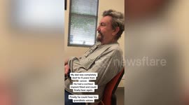 Grandad who lost his hearing reacts to hearing his granddaughter call him 'pop' for the first time