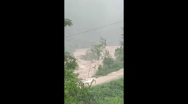 Tropical storm Ma-on causes heavy rain and flash floods causing landslides in many areas in Vietnam