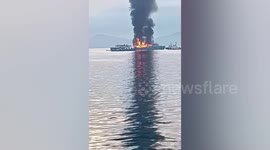 Philippines ferry fire coastguards battle to save dozens of passengers