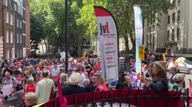 CWU stage rally as Royal Mail and Post Office workers begin their strikes
