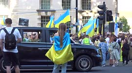 Sunflower Quilt for Ukraine brings across a message of peace at Ukraine Independence Day rally in London