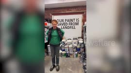 Meet the friends who have saved over four million litres of paint from landfill by rescuing used tins, refilling and remixing it