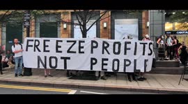 Protest outside OFGEM HQ Canary Wharf