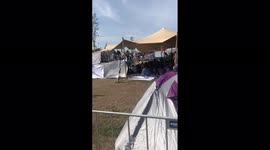 Hundreds of asylum seekers forced to sleep outside crowded Dutch centre