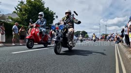 Thousands gather to take part in the Isle of Wight International Scooter Rally Bank Holiday ride out