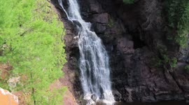Cool close up video of Big Manitou Falls highest waterfall in Wisconsin