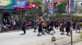 Ceremony of burning in Bali, Indonesia. Filmed from the beginning till the end