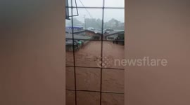 Torrential rain causes deadly flood in Sierra Leone, West Africa