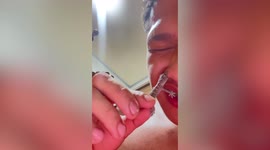 Reptile collector given 'new piercing' when pet lizard bites his nose