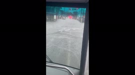 Heavy rain causes flooding and road closures in Charleston, South Carolina
