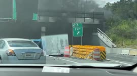 US: 3 Injured In Fiery Car Crash On I-285 In Georgia