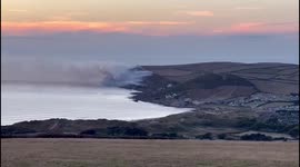 UK: Wildfire Erupts At Baggy Point In North Devon, England