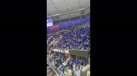 US: Fans Display “We Heart Serena” After Serena Williams Wins First-Round Of US Open