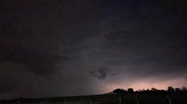 Watch as lightning flashes light up the West Virginia skies on a warm and muggy night