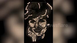 Artist creates stunning portrait of Diana on the 25th anniversary of her death using candles