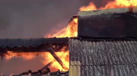 Great Fires Hit Three Houses in Johar Baru, Central Jakarta